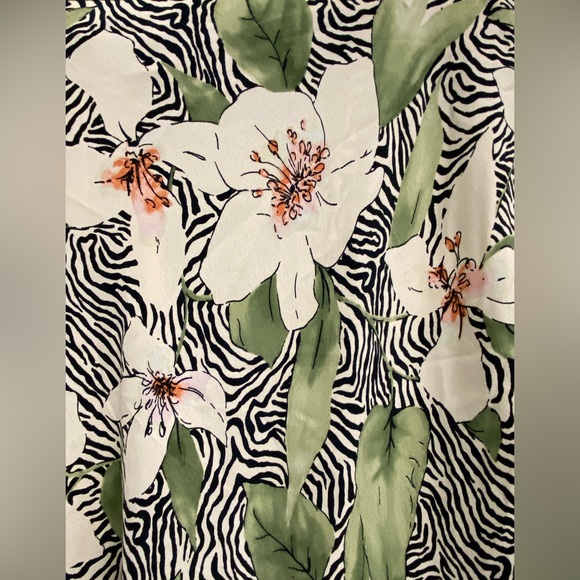 Primark floral/ zebra skirt, SZ 12 - Picture 3 of 6